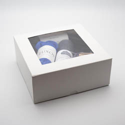 Kremke Soul Wool Schachtel mit Sichtfenster weiß