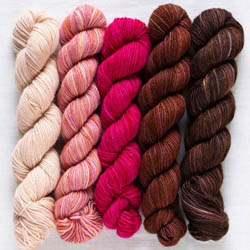 Manos del Uruguay Fino Minis Strickset für Schal & Loop handgefärbt Maud