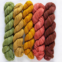 Manos del Uruguay Fino Minis Strickset für Schal & Loop handgefärbt Rosaline