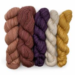 Manos del Uruguay Fino Minis Strickset für Schal & Loop handgefärbt Irene 1