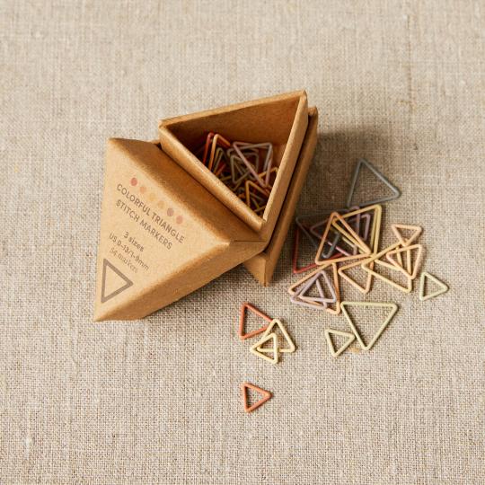 CocoKnits Triangle Stitch Markers Earth Tones