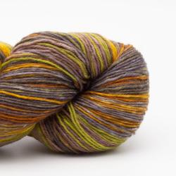 Kremke Soul Wool Lazy Lion Strømpegarn 						Indian Summer self-striping						