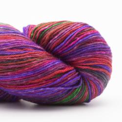 Kremke Soul Wool Lazy Lion Strømpegarn 						Bunch of Roses self-striping						