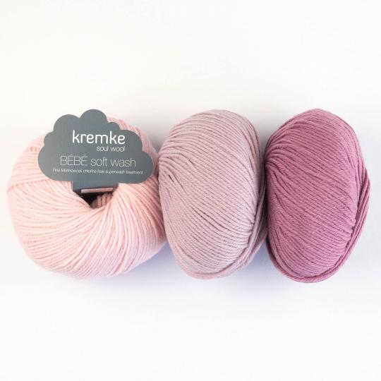 Kremke Soul Wool Bébé Soft Wash Silbergrau