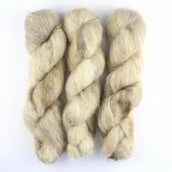 Cowgirl Blues Fluffy Mohair Gradient 100g Teint à la main Pata Pata