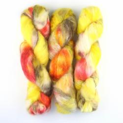 Cowgirl Blues Fluffy Mohair gradient hand dyed Big Yellow Taxi