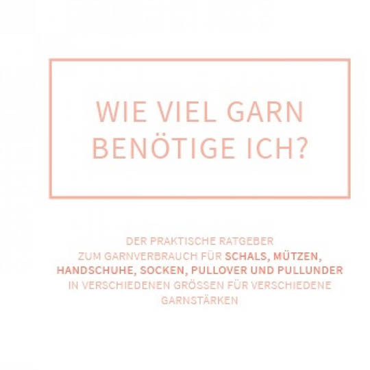 div. Buchverlage Flyer Wieviel Garn benötige ich Deutsch