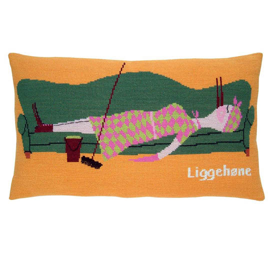 Fru Zippe Pillow Relaxing Hen 740314 Legehenne