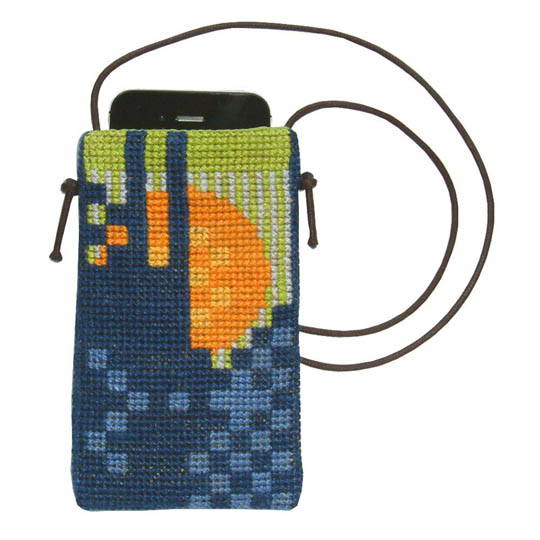 Fru Zippe Handytasche Sonne verschiedene Farben Blau 