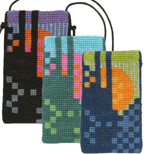 Fru Zippe Handytasche Sonne verschiedene Farben Schwarz