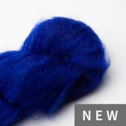 Cowgirl Blues Fluffy Mohair Solids hand dyed Cobalt