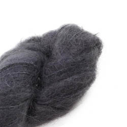 Cowgirl Blues Fluffy Mohair solids handgefärbt 02-Charcoal