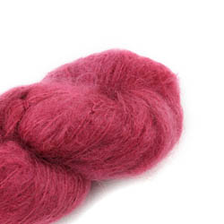 Cowgirl Blues Fluffy Mohair Unie Teint à la main 24-Dusty Rose