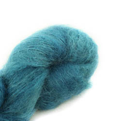 Cowgirl Blues Fluffy Mohair Solids hand dyed 17-Guinea Fowl