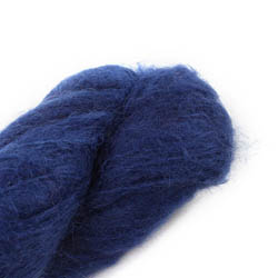 Cowgirl Blues Fluffy Mohair Solids hand dyed 36-Indigo