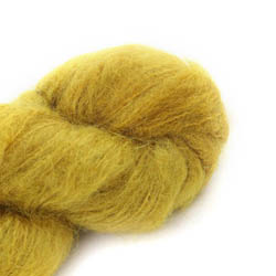 Cowgirl Blues Fluffy Mohair Unie Teint à la main 09-Mustard