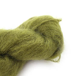 Cowgirl Blues Fluffy Mohair Solids hand dyed 11-Olive