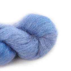 Cowgirl Blues Fluffy Mohair Solids hand dyed 16-Seagrass