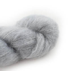 Cowgirl Blues Fluffy Mohair solids handgefärbt 03-Silver Fox