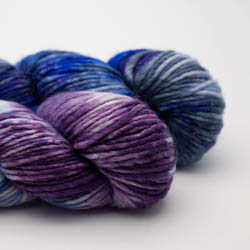 Cowgirl Blues Aran Single Farbverlauf Auslauffarben handgefärbt
