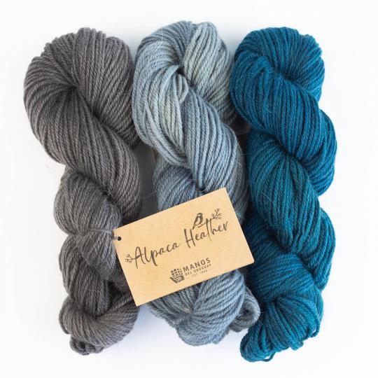 Manos del Uruguay Alpaca Heather SEMI Solids tinto a mano Zinnia