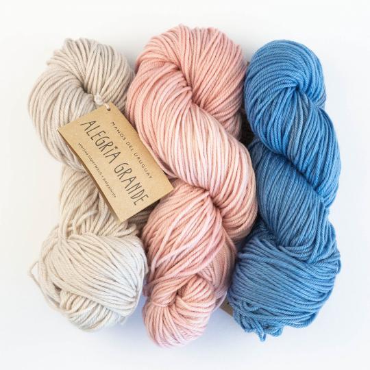 Manos del Uruguay Alegria Grande Semi Solids Hand dyed Natural