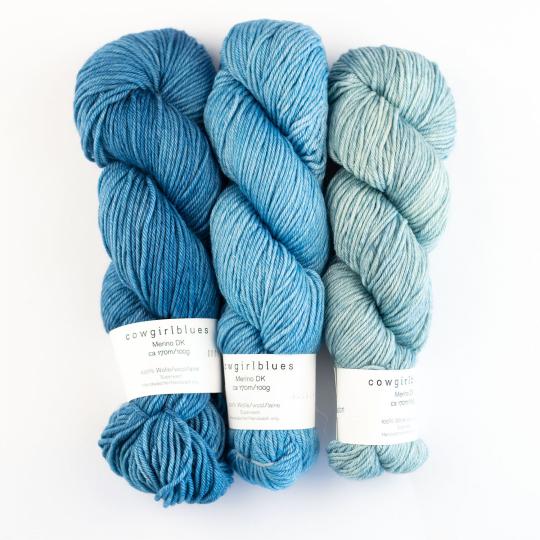 Cowgirl Blues Merino DK solids 100g Natural
