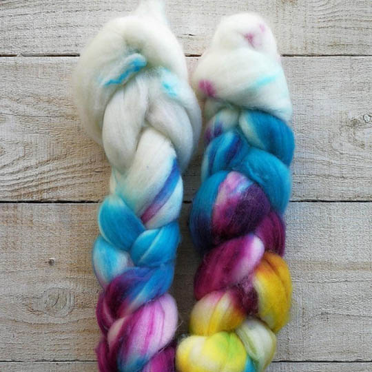 Merino Tops handgefärbt