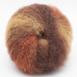 Kremke Soul Wool Baby Silk FLUFFY Farbverlauf Rostbraun