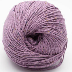 Erika Knight Gossypium cotton TWEED Heather Purple