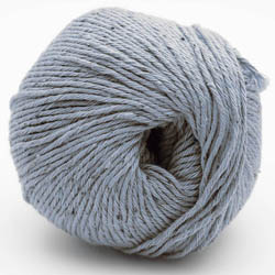 Erika Knight Gossypium cotton TWEED Eisblau