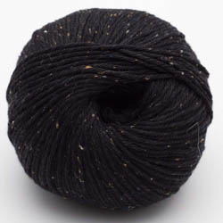 Erika Knight Gossypium cotton TWEED Schwarz