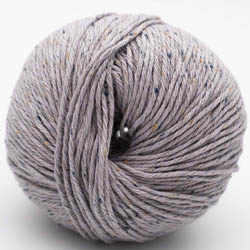 Erika Knight Gossypium cotton TWEED Granite Grey