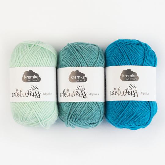 Kremke Soul Wool Edelweiss Alpaka 4-ply 25g Weiß