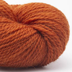 Erika Knight British Blue Wool Fingering Burnt Orange