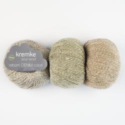 Kremke Soul Wool REBORN DENIM COLORI