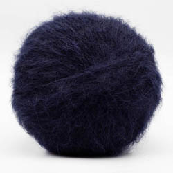 Kremke Soul Wool Baby Silk Fluffy Solid Mitternachtsblau