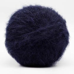 Kremke Soul Wool Baby Silk FLUFFY Solid Mitternachtsblau