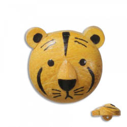 Jim Knopf Holz-Ösenknopf Tiger 17mm Tiger