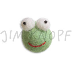 Jim Knopf Felted animal faces Frosch