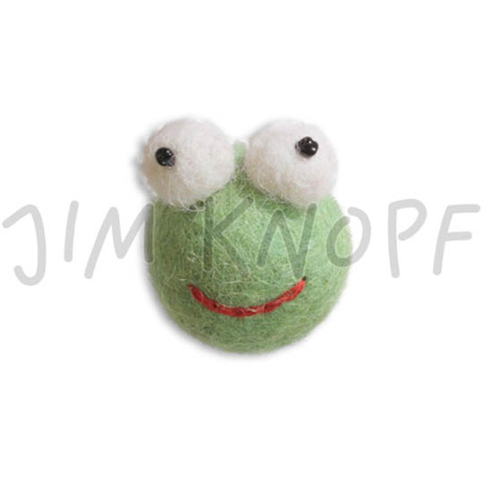 Jim Knopf Filzfiguren zum Aufnähen Frosch
