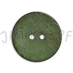 Jim Knopf Cocosknopf flach gefärbt 23mm Grün