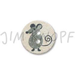 Jim Knopf Cute plastic button with donkey 16mm Maus