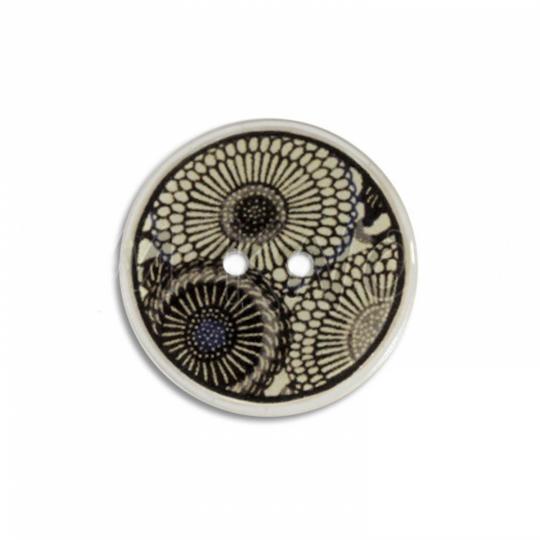 Jim Knopf Cocosknopf Flower Ecru 23mm Ecru
