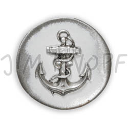 Jim Knopf Button from recycled crown cap 26mm Weiss