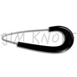 Jim Knopf Horn Nadel 88mm Schwarz