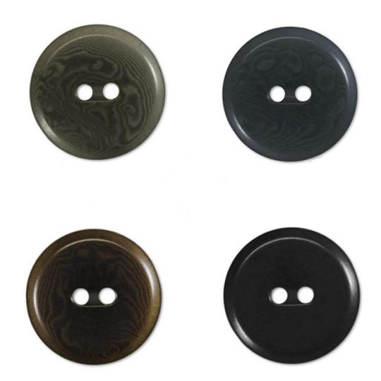 Jim Knopf Steinnuss Knopf 25mm diverse Farben Schwarz