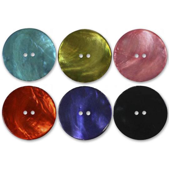 Jim Knopf Agoya shell button in different sizes Schwarz