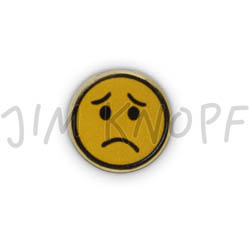 Jim Knopf Cocosknopf Smiley 16mm Traurig