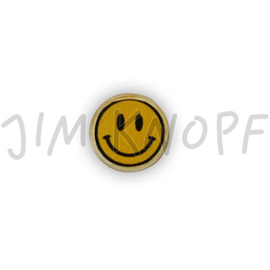 Jim Knopf Coco wood button smiley motiv 16mm Lächelnd